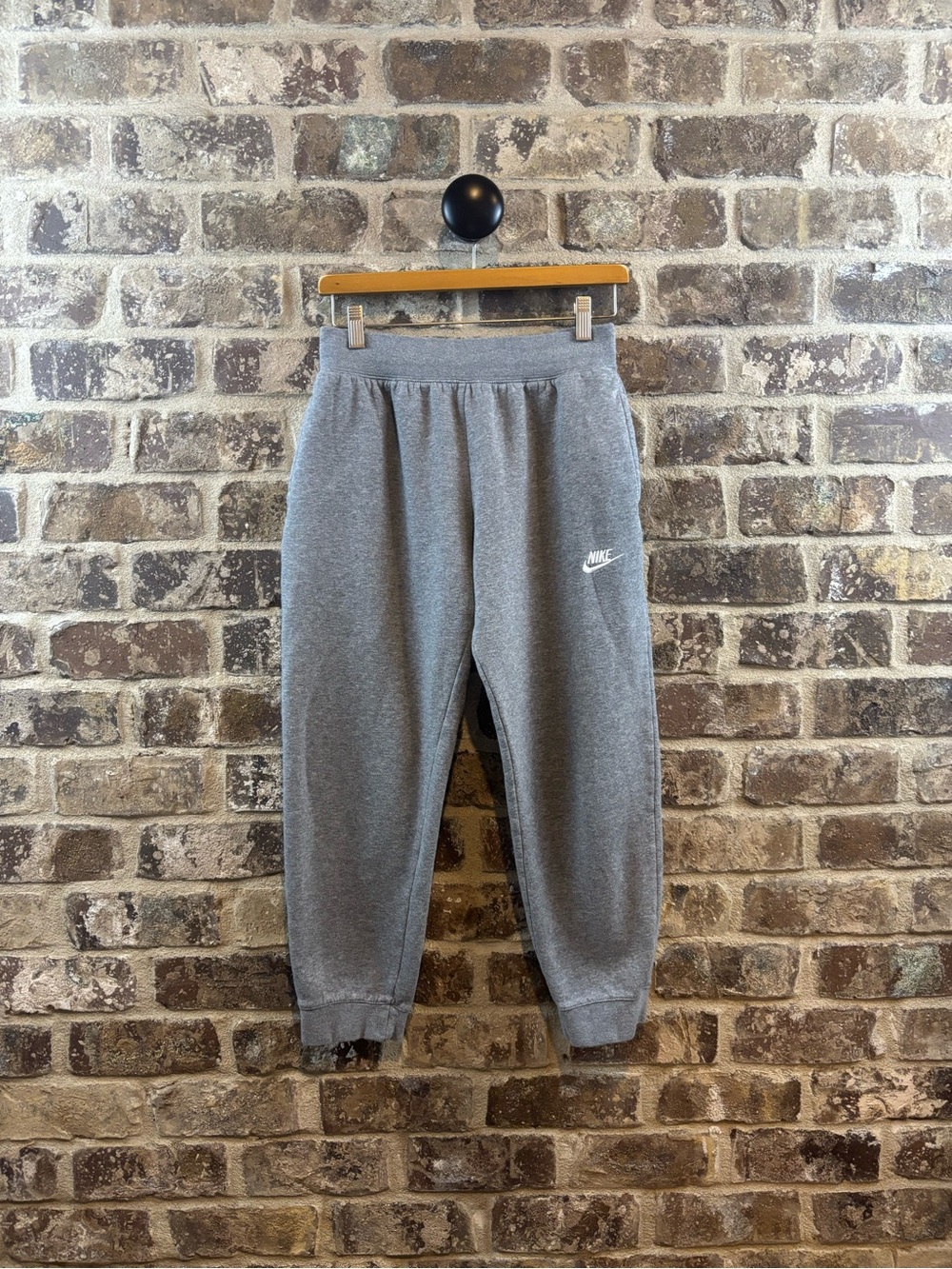 Nike Kids Gray Fleece Joggers Size L